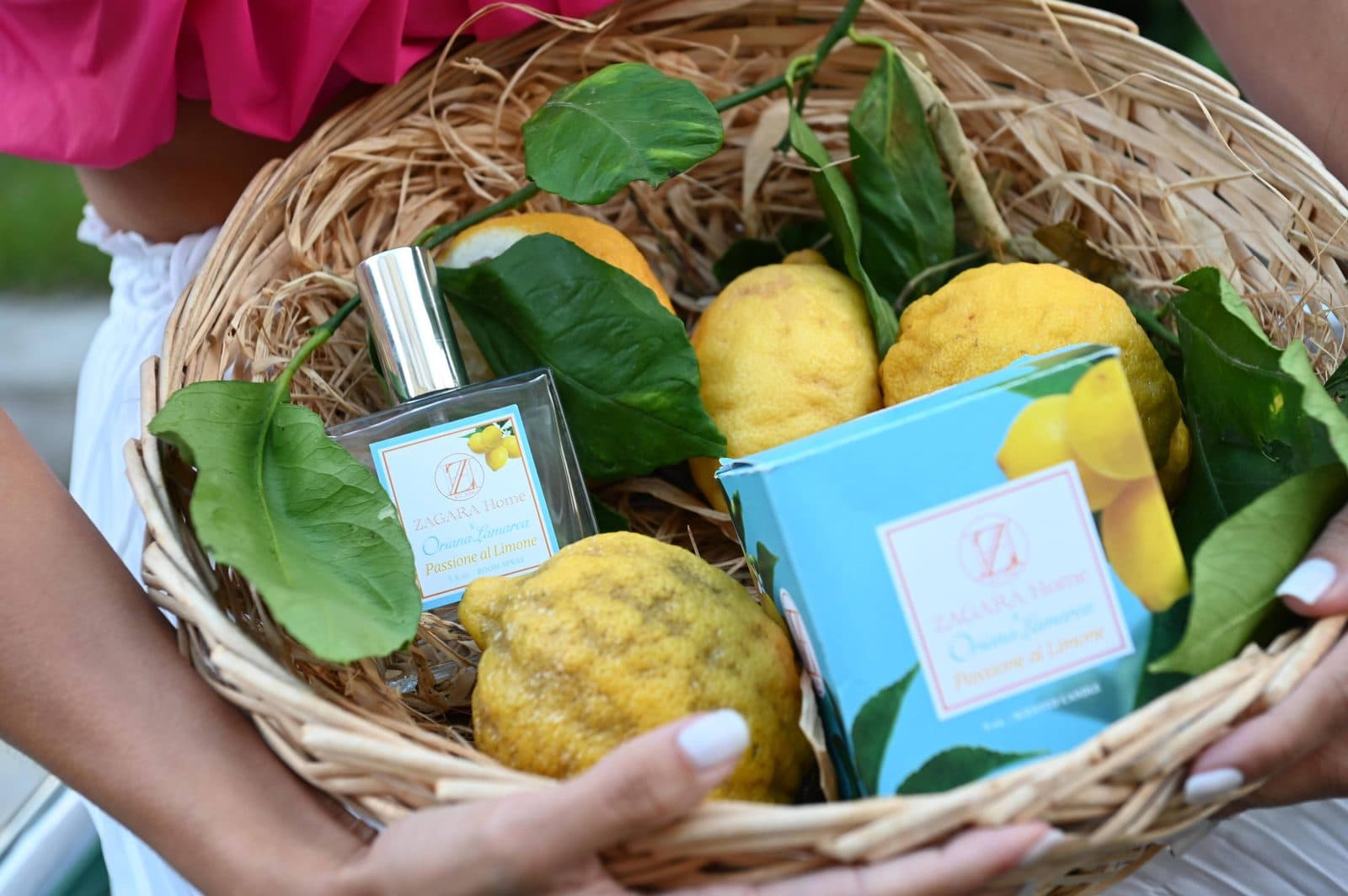 A basket of Sicilian lemons